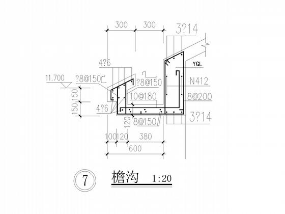 4层砖混别墅结构CAD施工图纸(建施)(平面布置图) - 5