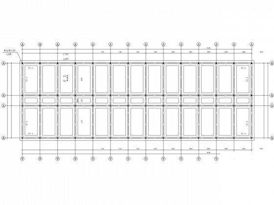 3层砌体宿舍楼结构CAD施工图纸(建施)(平面布置图) - 2