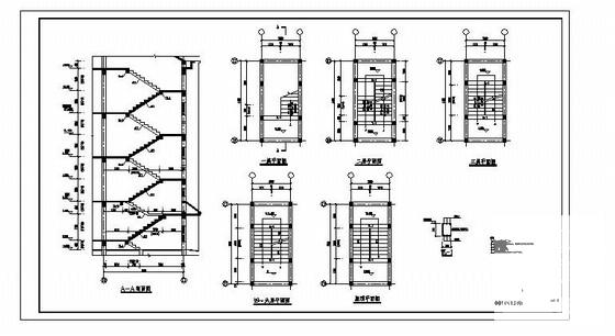 6层砌体结构住宅楼结构CAD施工图纸（6度抗震） - 4
