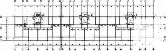 两套5层公租房砌体结构CAD施工图纸（条形基础）(平面布置图) - 2
