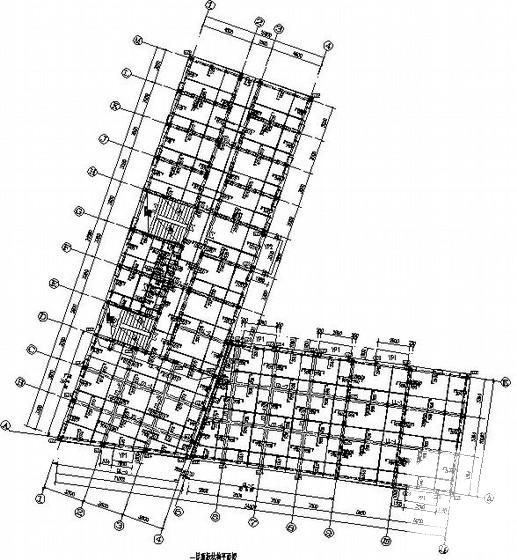 4层砖混综合服务楼建筑结构CAD施工图纸(PKPM模型) - 2