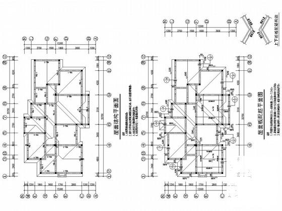 2层砌体结构坡屋面别墅结构CAD施工图纸（桩基础） - 2