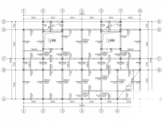 4层砌体中学学生宿舍楼结构CAD施工图纸（条形基础）(水池配筋图) - 2