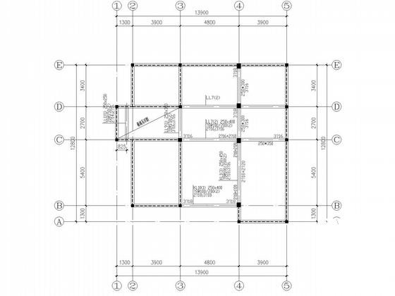 6度抗震私人别墅框混结构CAD施工图纸(建施) - 4