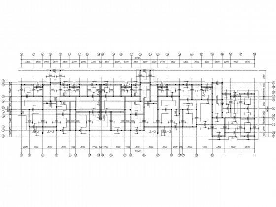 带夹层6层住宅楼框架结构CAD施工图纸 - 2