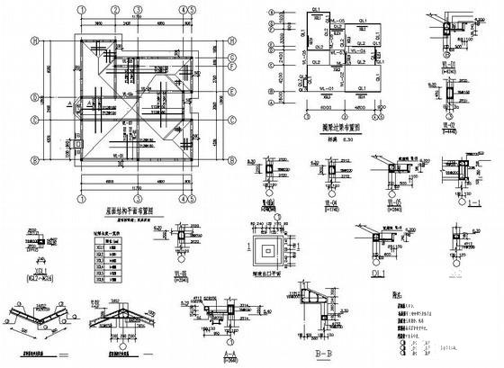 2层砖混别墅建筑结构CAD施工图纸 - 3