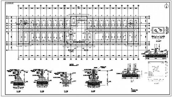 5层砌体结构办公楼结构CAD施工图纸（条形基础）(抗震设防类别) - 3