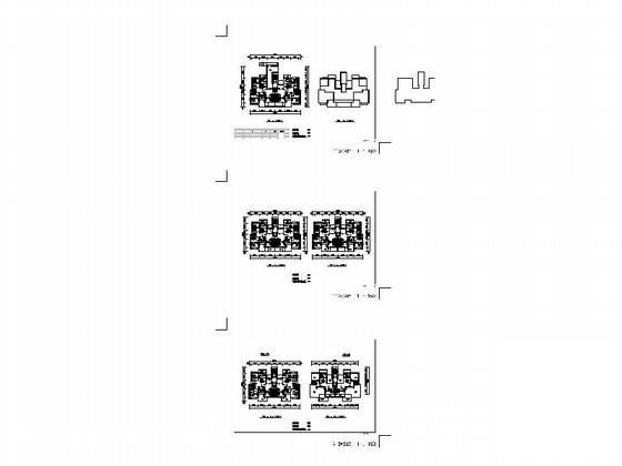 高级公馆一梯二住宅户型图纸（带入户花园） - 2