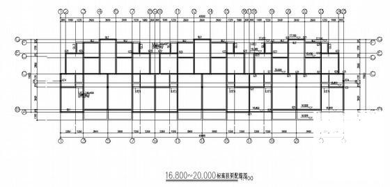 砖混结构多层住宅楼结构CAD施工图纸（6层条形基础） - 2