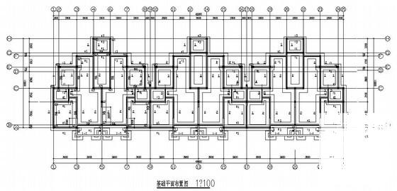 砖混结构多层住宅楼结构CAD施工图纸（6层条形基础） - 3