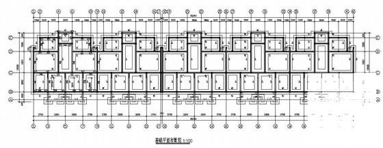 6层砌体结构住宅楼结构CAD施工图纸（条形基础） - 1