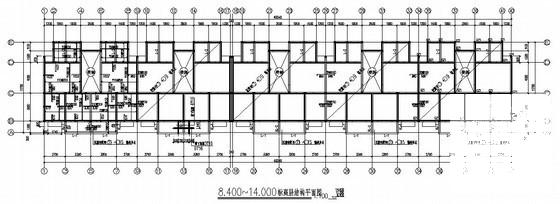 6层砌体结构住宅楼结构CAD施工图纸（条形基础） - 2