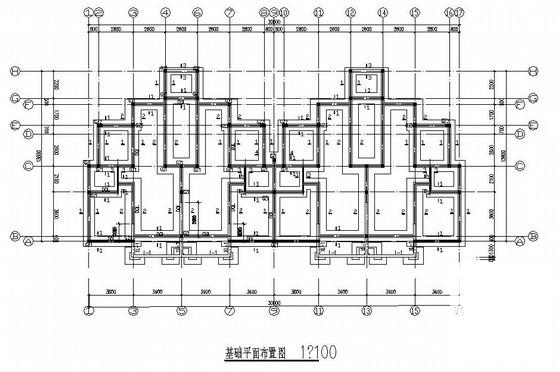 6层砖混结构住宅楼结构CAD施工图纸（条形基础原创） - 4
