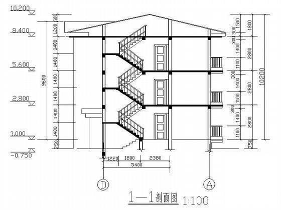 3层住宅楼建筑设计CAD图纸扩初图纸（2724平方米）(卫生间大样) - 2