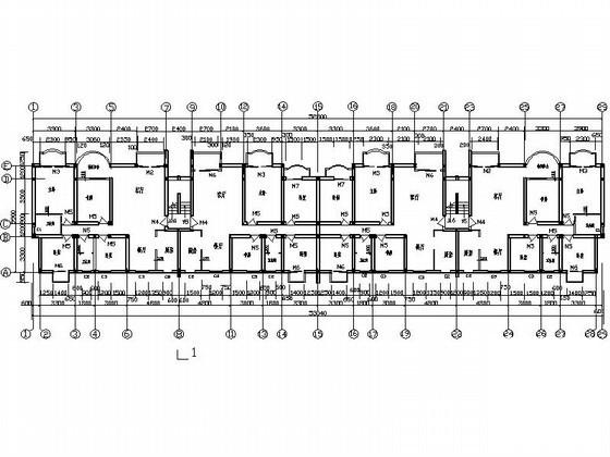 3层住宅楼建筑设计CAD图纸扩初图纸（2724平方米）(卫生间大样) - 3