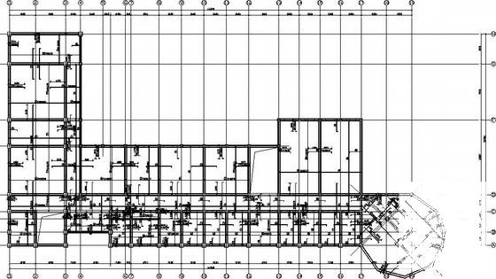 3层框剪结构少年宫建筑结构CAD施工图纸 - 2
