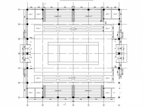 主体1层局部两层排架结构体育馆结构CAD施工图纸(建筑设计说明) - 5