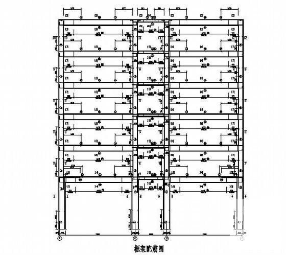 7层框架结构海景宾馆毕业设计方案（建筑结构CAD施工图纸）(现浇钢筋混凝土) - 3