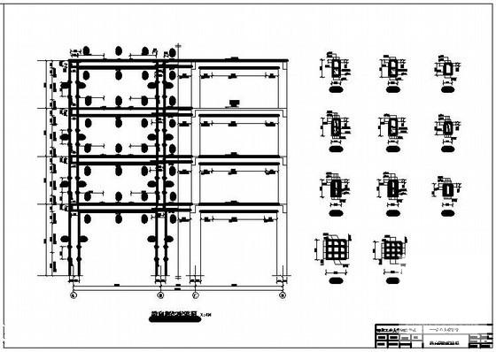 6层框架办公楼毕业设计方案（建筑、结构CAD施工图纸）(现浇钢筋混凝土) - 3