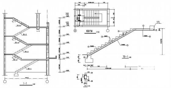 7度抗震6层砌体结构住宅楼结构CAD施工图纸(平面布置图) - 4