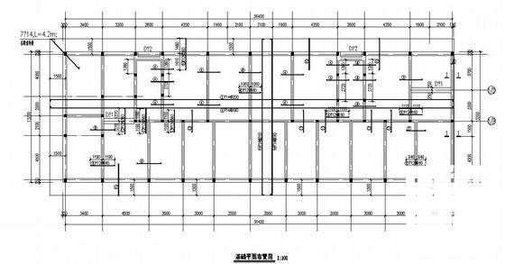 6层筏板基础砖混结构住宅楼结构CAD施工图纸 - 2