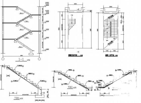6层筏板基础砖混结构住宅楼结构CAD施工图纸 - 3