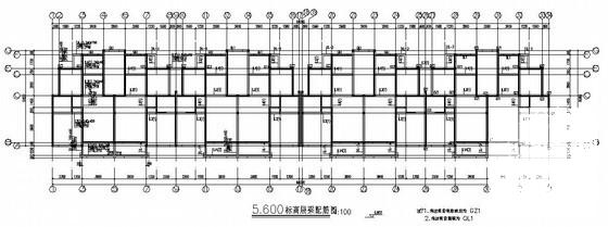 砌体结构住宅楼结构CAD施工图纸（6层条形基础） - 2