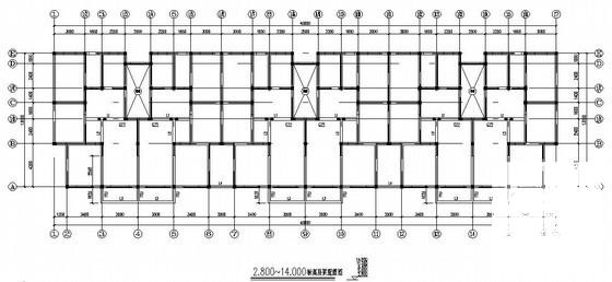 砌体结构宿舍楼结构CAD施工图纸（6层条形基础） - 3