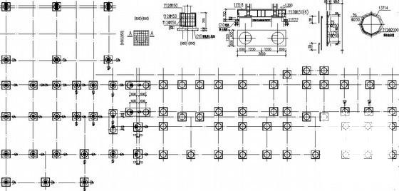 砖混结构住宅楼结构CAD施工图纸（6层桩基础）(平面布置图) - 3