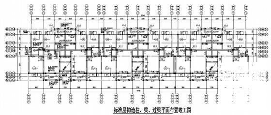 砖混结构住宅楼结构CAD施工图纸（6层桩基础） - 1