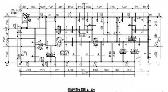 砖混结构住宅楼结构CAD施工图纸（5层筏板基础） - 2