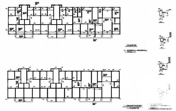 7层多层砖混住宅楼结构CAD施工图纸（半地下室） - 4