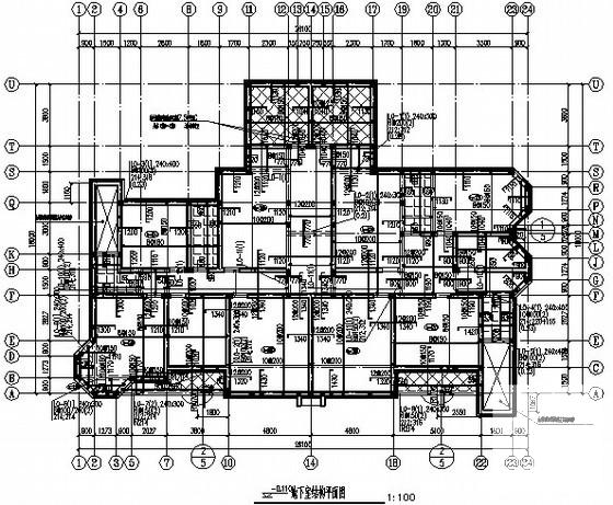 地上6层、地下1层砌体结构住宅楼结构CAD施工图纸 - 1