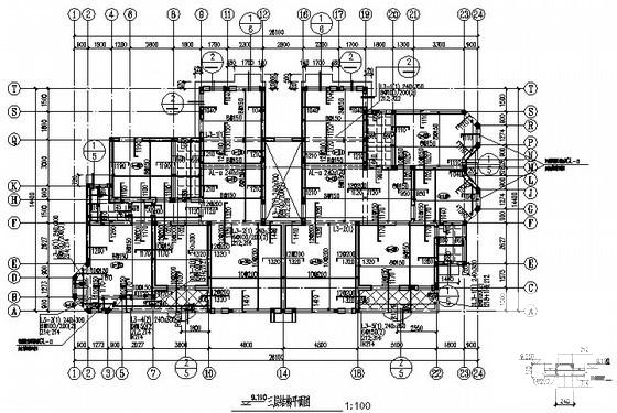 地上6层、地下1层砌体结构住宅楼结构CAD施工图纸 - 2