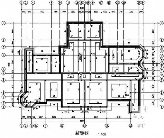 地上6层、地下1层砌体结构住宅楼结构CAD施工图纸 - 3