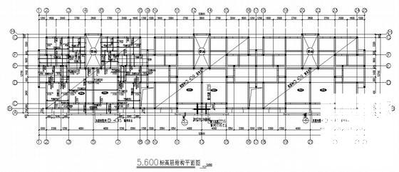 砌体结构住宅楼结构CAD施工图纸（6层条形基础） - 1