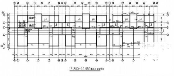 砌体结构住宅楼结构CAD施工图纸（6层条形基础） - 2