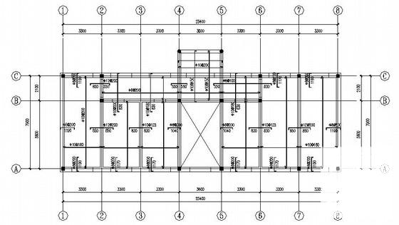 2层砌体综合办公楼结构CAD施工图纸（建筑图纸） - 2