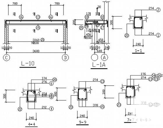 桩基础3层砖混结构别墅结构CAD施工图纸(建筑) - 4