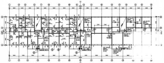 6层砖混结构住宅楼结构CAD施工图纸（条形基础） - 2