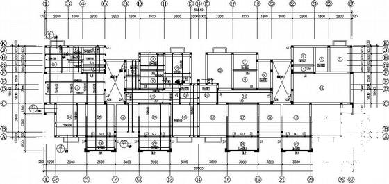 6度区坡屋顶桩基础砖混住宅结构CAD施工图纸 - 2