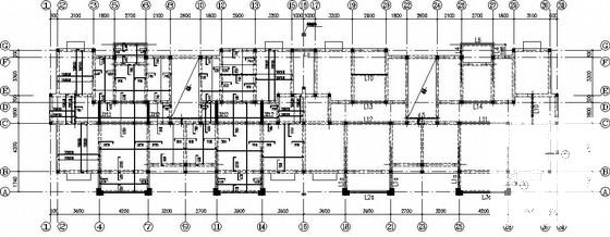 6度区6层砌体住宅楼结构CAD施工图纸(坡屋顶) - 1