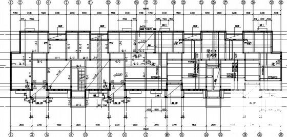 6层砖砌体住宅楼结构CAD施工图纸(桩基地下室) - 2