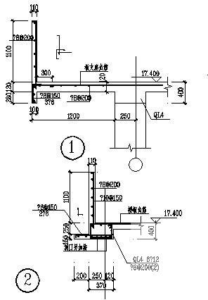 6层砌体结构小区住宅楼结构CAD施工图纸（条形基础）(平面布置图) - 3