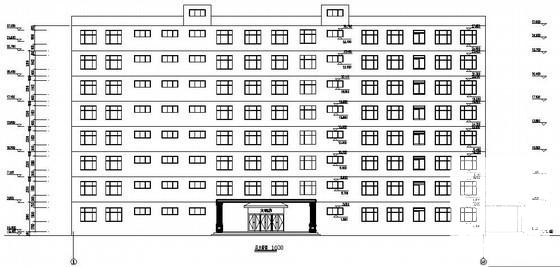 8层框架结构宾馆楼毕业设计方案（建筑结构CAD施工图纸）(钢筋混凝土) - 2