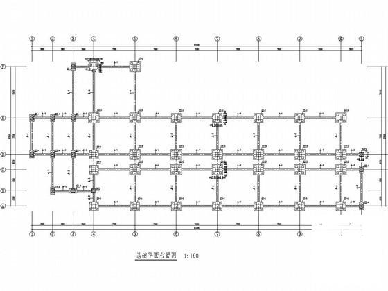 5层框架结构教学楼结构CAD施工图纸(现浇钢筋混凝土) - 3