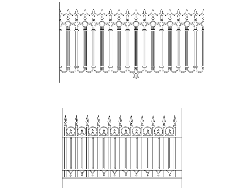 铁艺栏杆节点详图 (4)