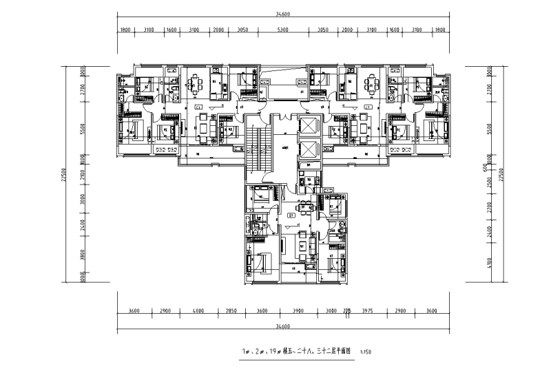 T3-116+116+100住宅户型图设计 (3)