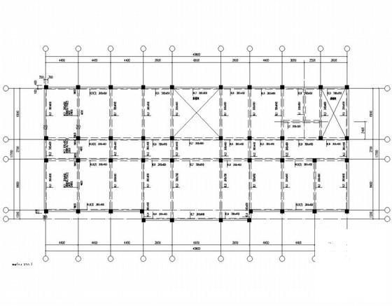 4层框架教学楼结构CAD施工图纸（建筑图纸） - 2