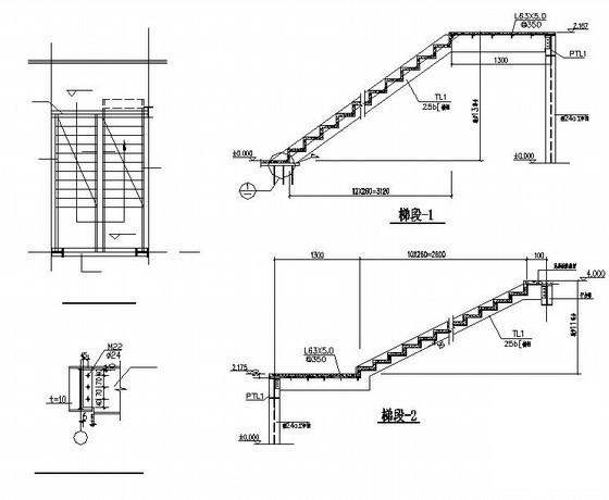 门式刚架独立基础钢结构汽车4S店结构CAD施工图纸(平面布置图) - 3